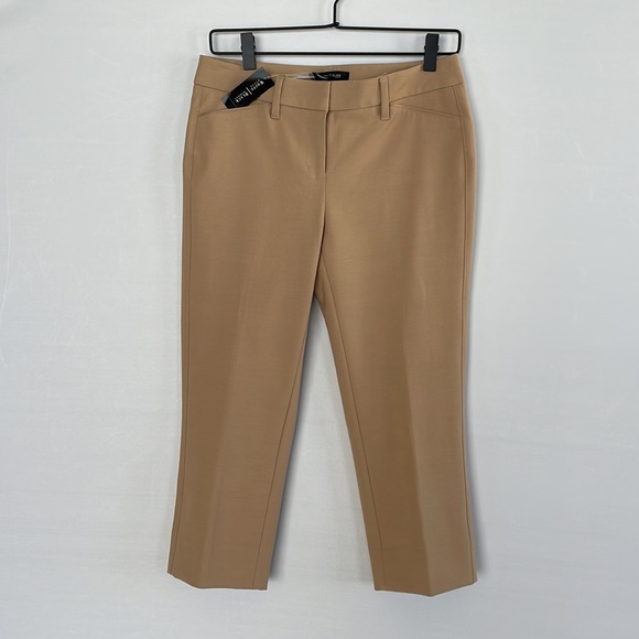 NWT WHBM The Slim  Crop Pant Size 2 Tan - Picture 5 of 15
